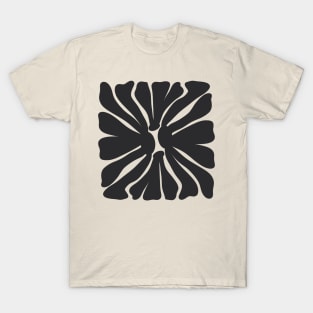 Abstract monochrome flower T-Shirt